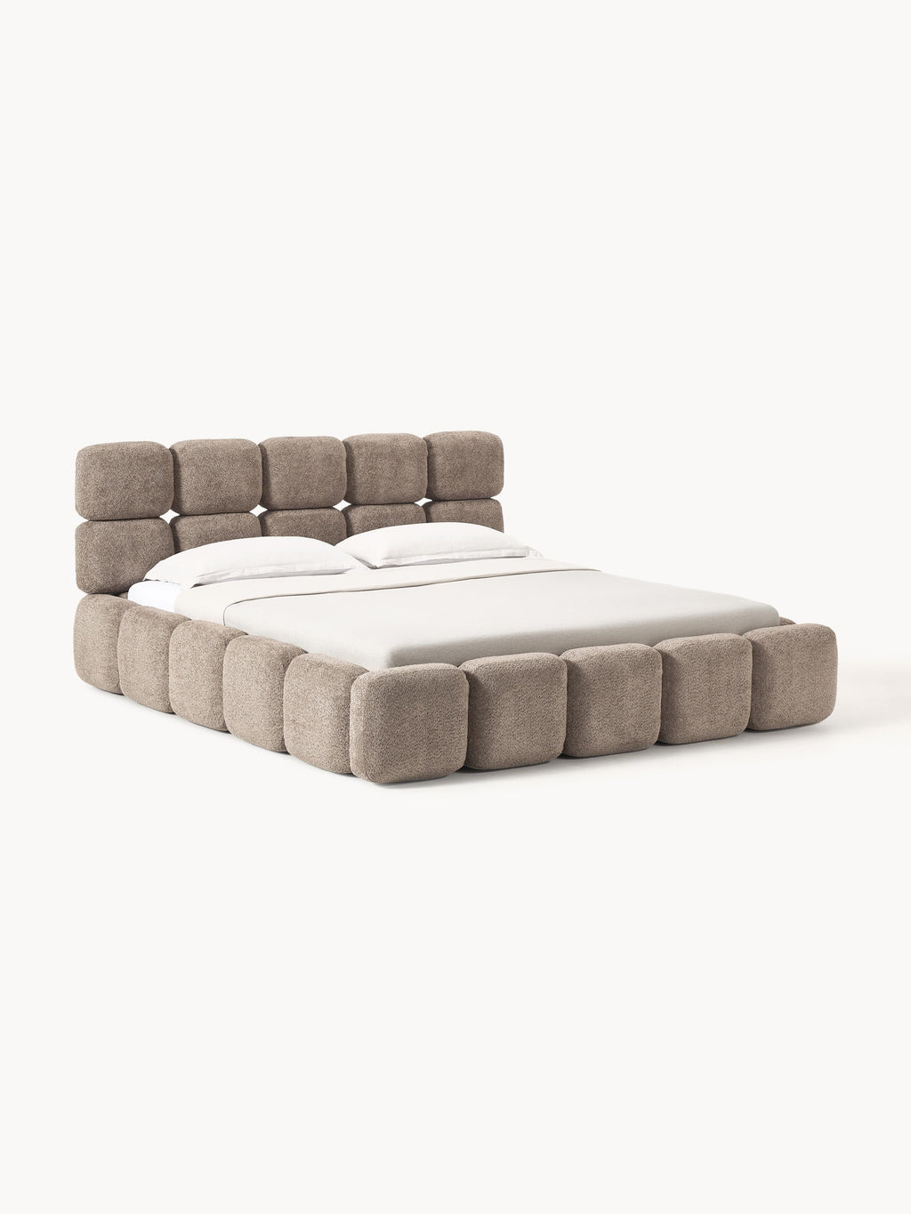 Tayla Upholstered Teddy Bouclé Bed