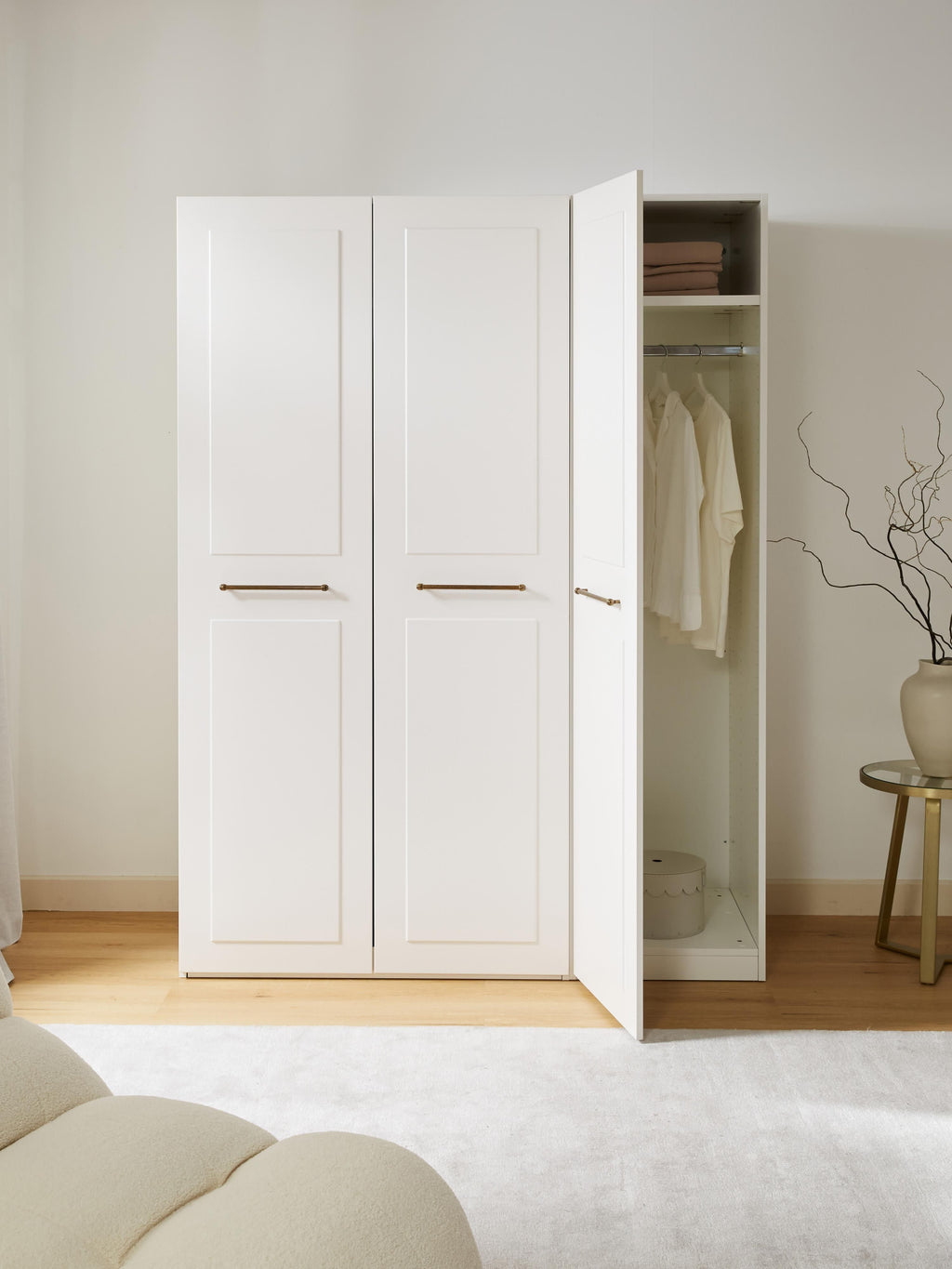 Charlotte Modular Hinged Door Wardrobe, 50 cm Wide, in various sizes
