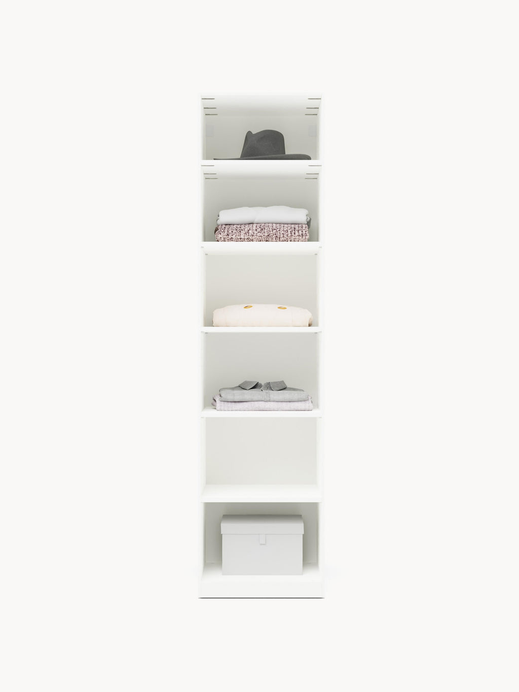 Charlotte Modular Hinged Door Wardrobe, 50 cm Wide, in various sizes