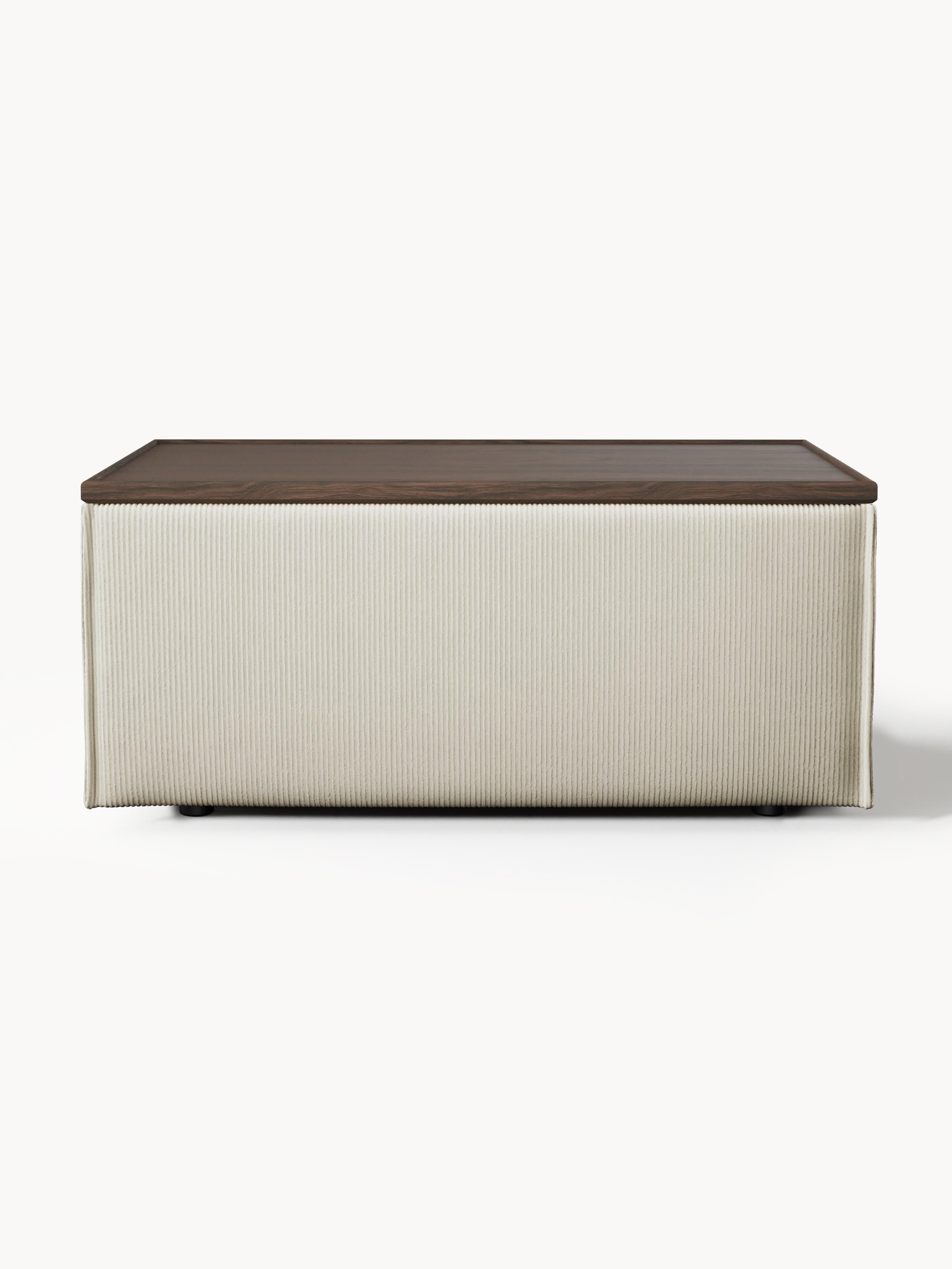 Lennon Corduroy Ottoman with Storage