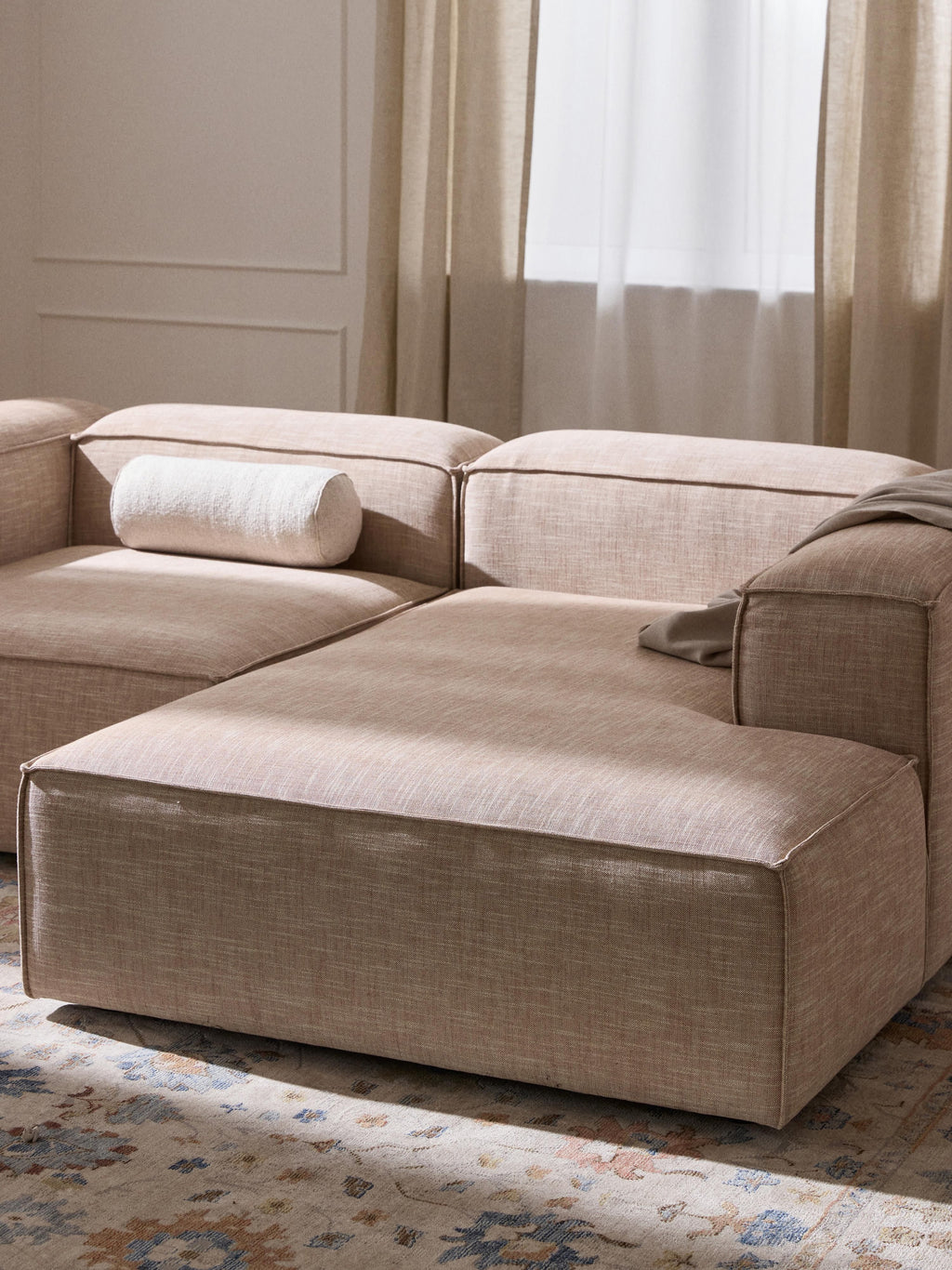 Lennon Linen Blend Corner Chaise Module