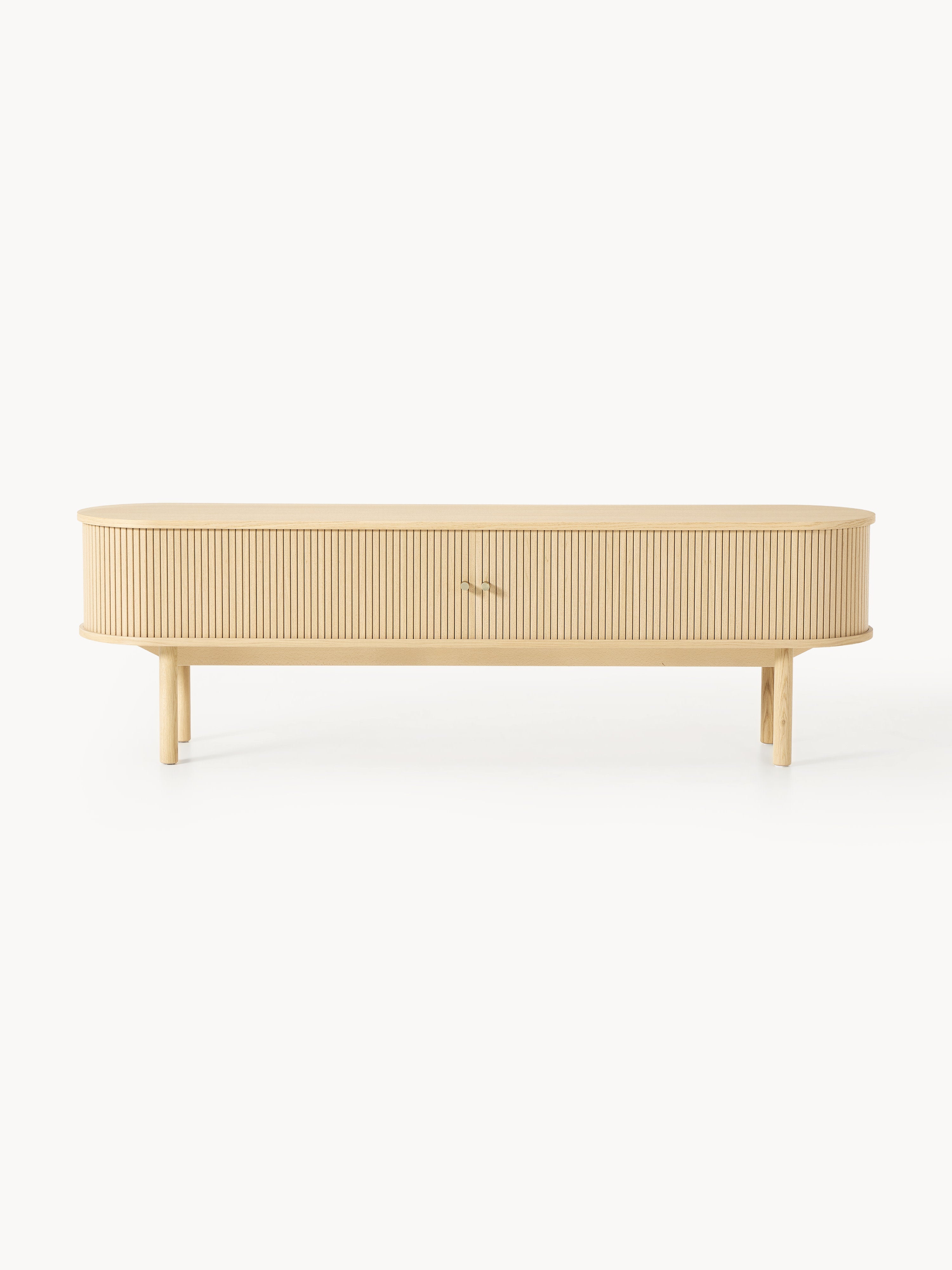 Calary TV Stand with Fluted Front