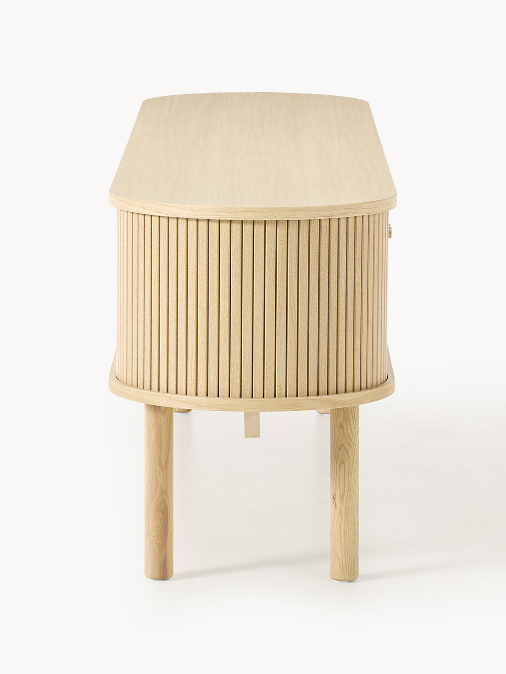 Calary TV Stand with Fluted Front