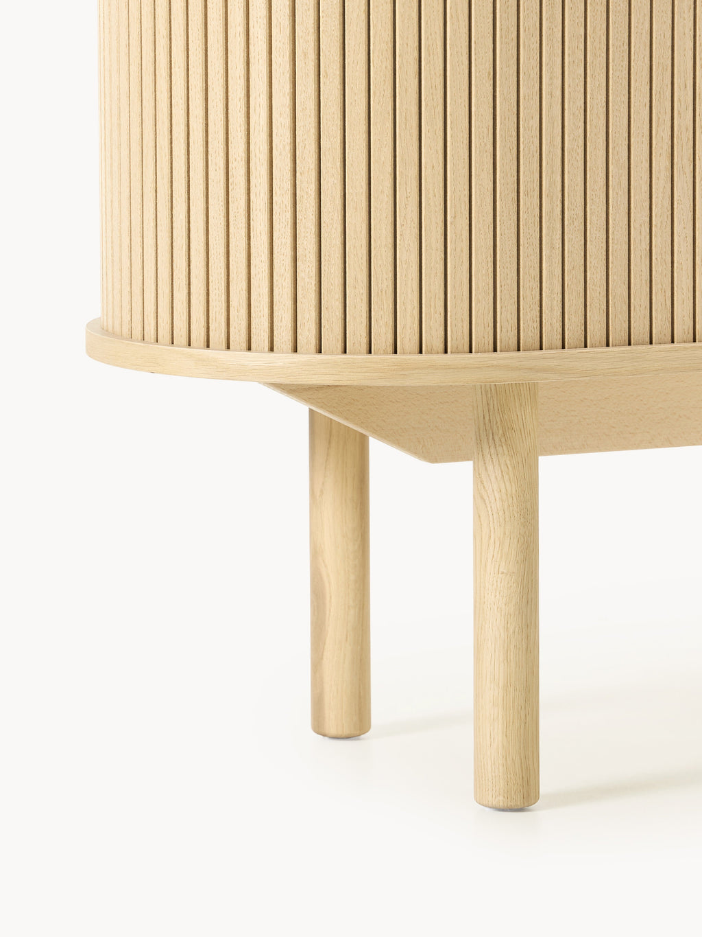 Calary TV Stand with Fluted Front