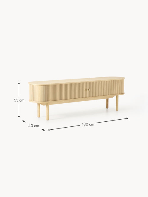 Calary TV Stand with Fluted Front