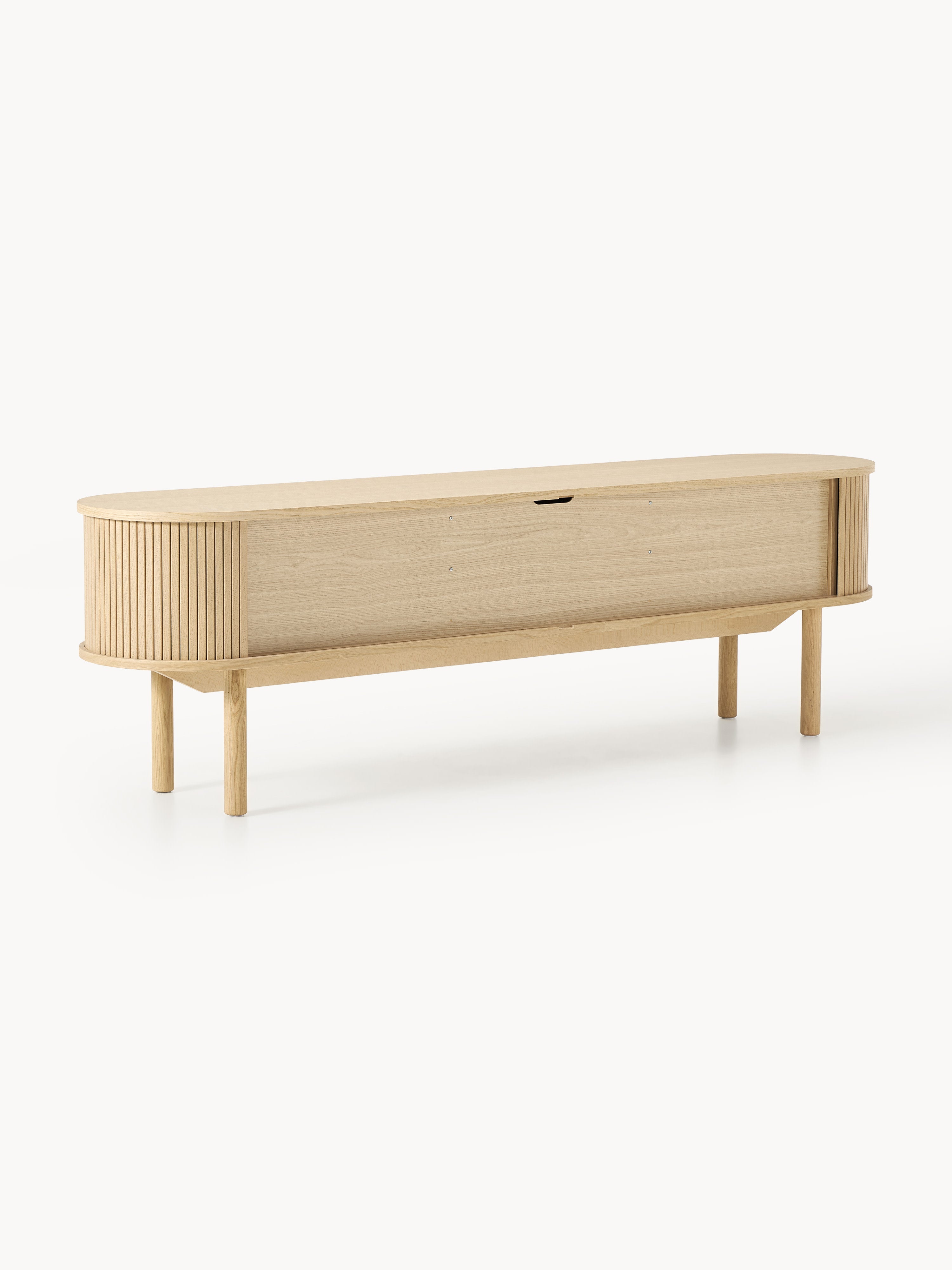 Calary TV Stand with Fluted Front