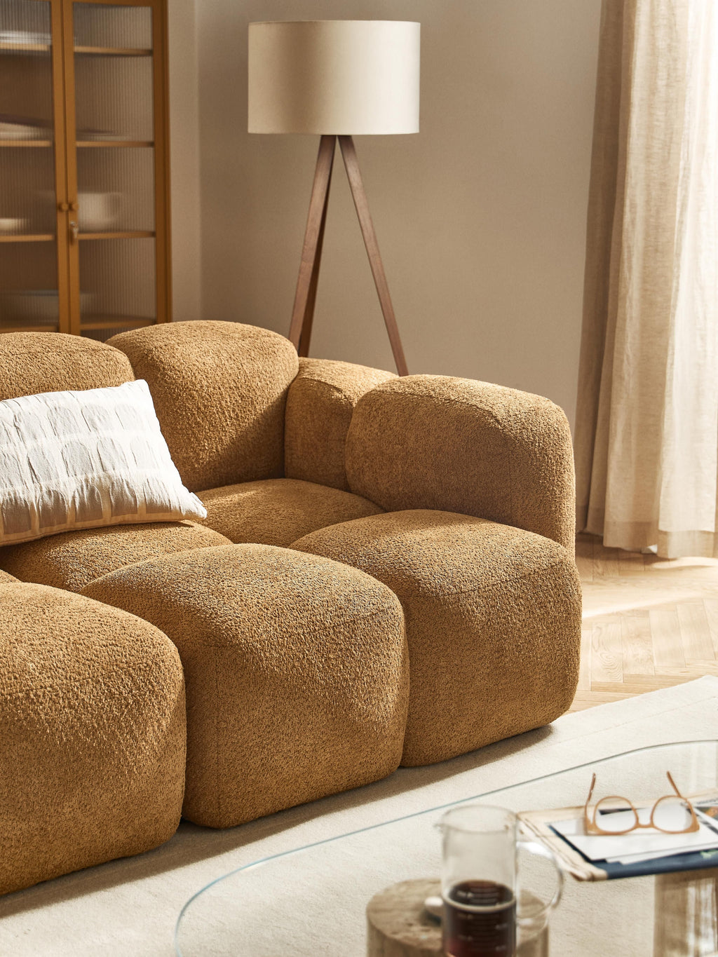 Tayla Modular Teddy-Bouclé Sofa (2-seater)