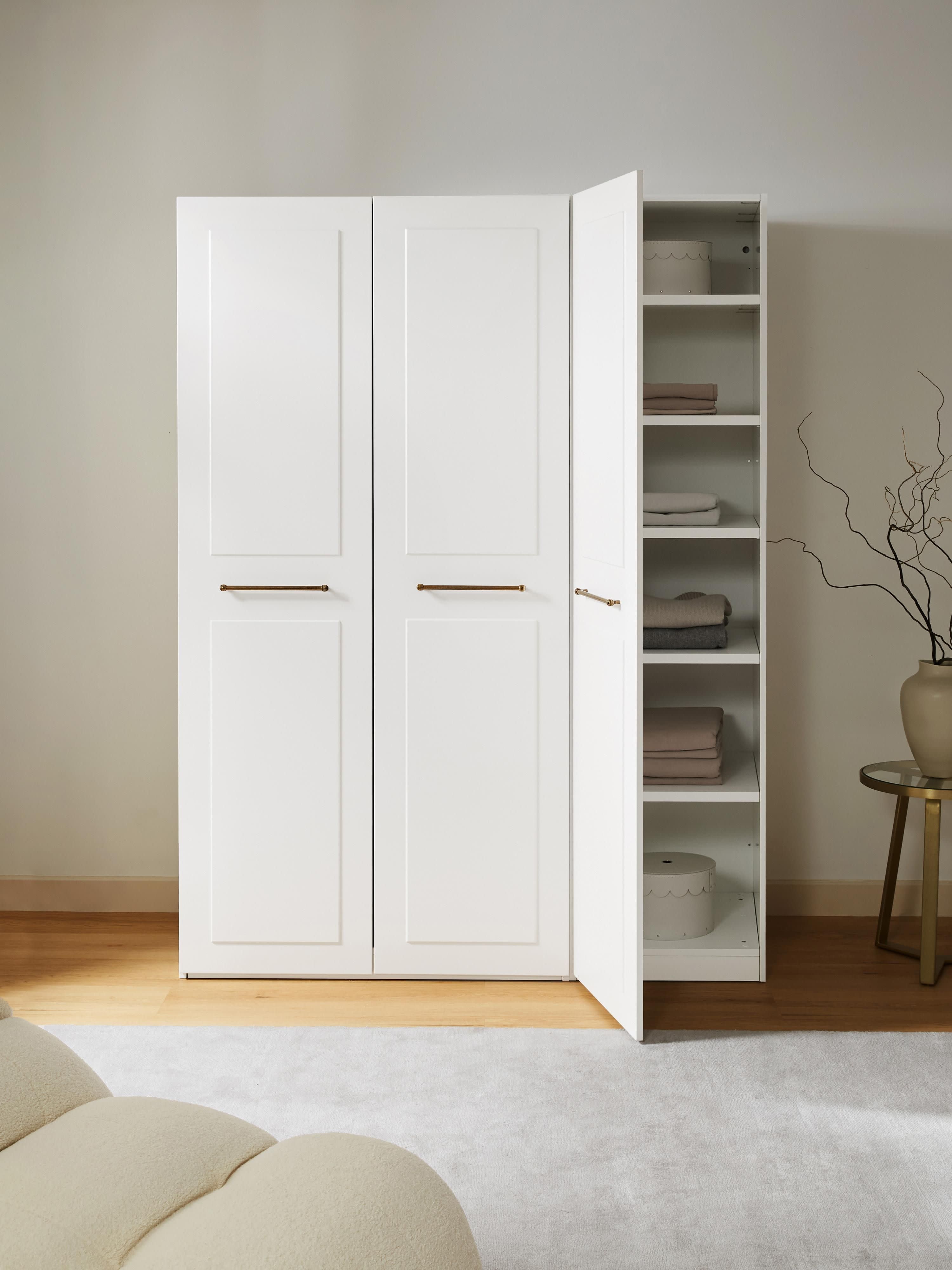 Charlotte Modular Hinged Door Wardrobe, 150 cm Wide, in various sizes