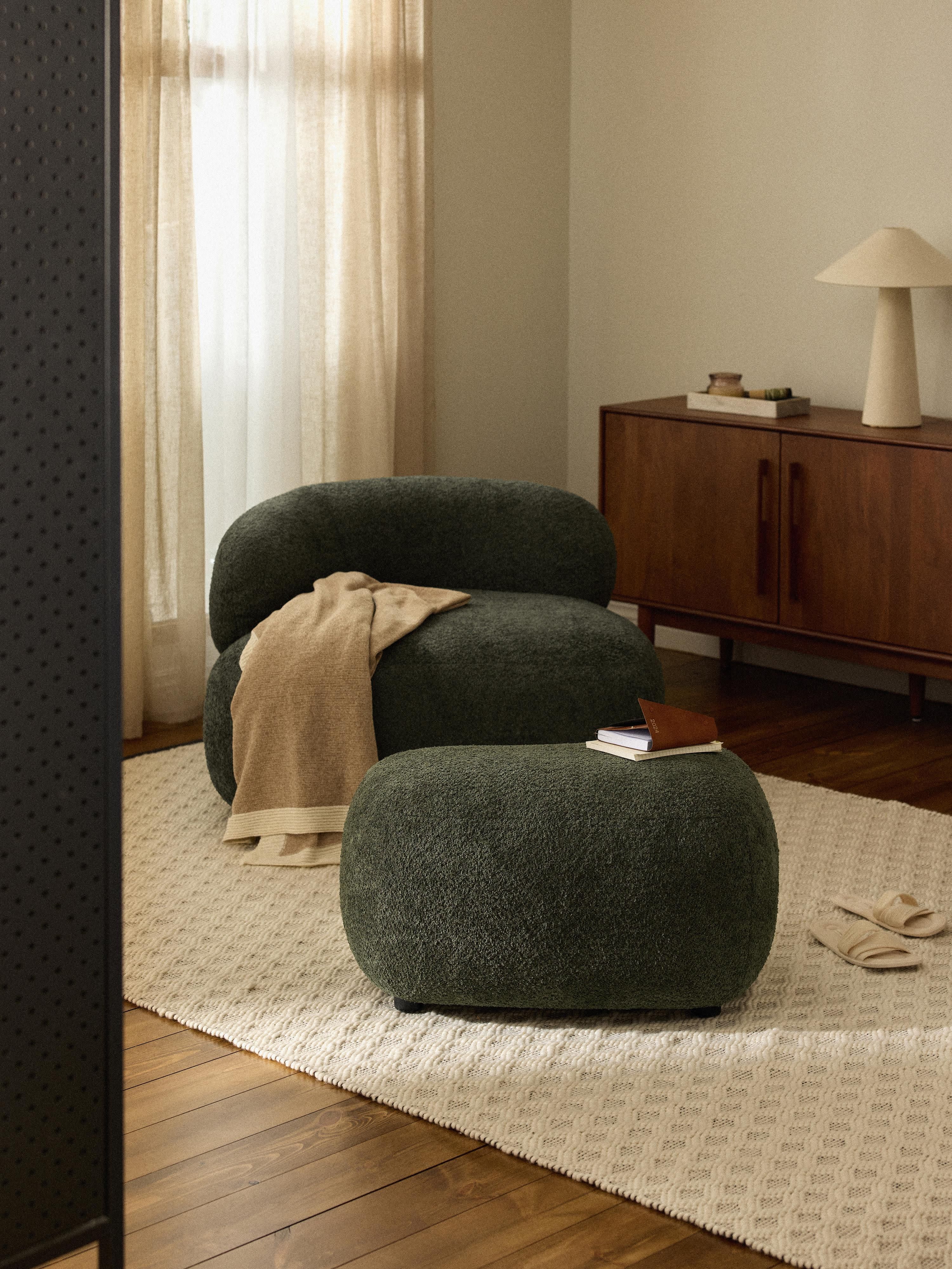 Alba Teddy-Bouclé Ottoman