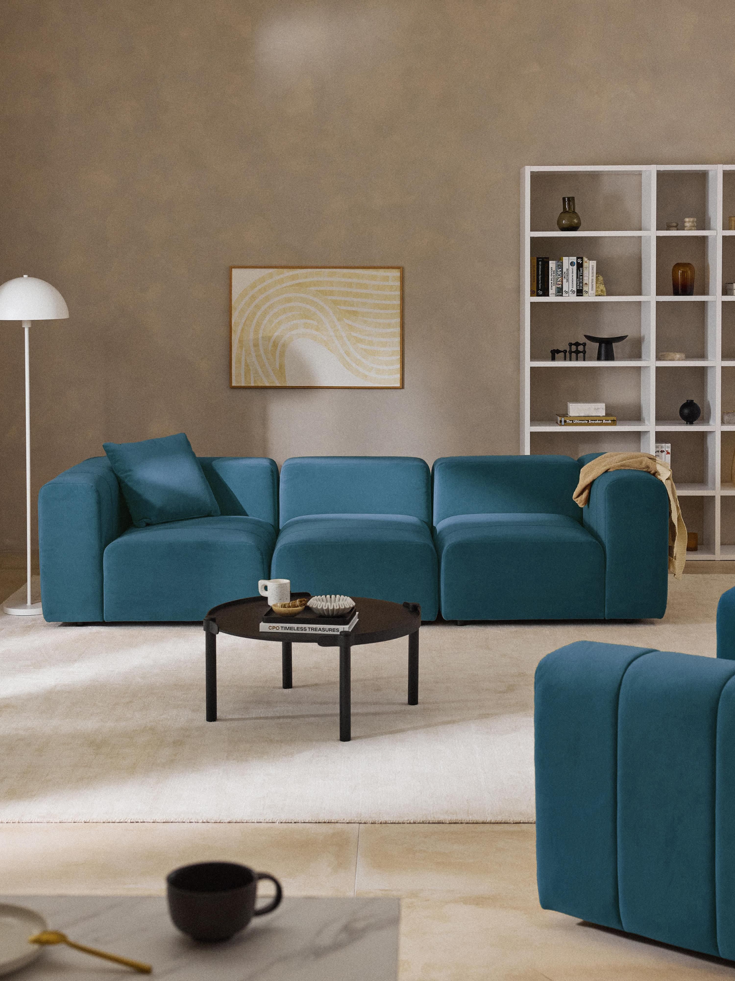 Lena Modular Velvet Sofa (4-seater)