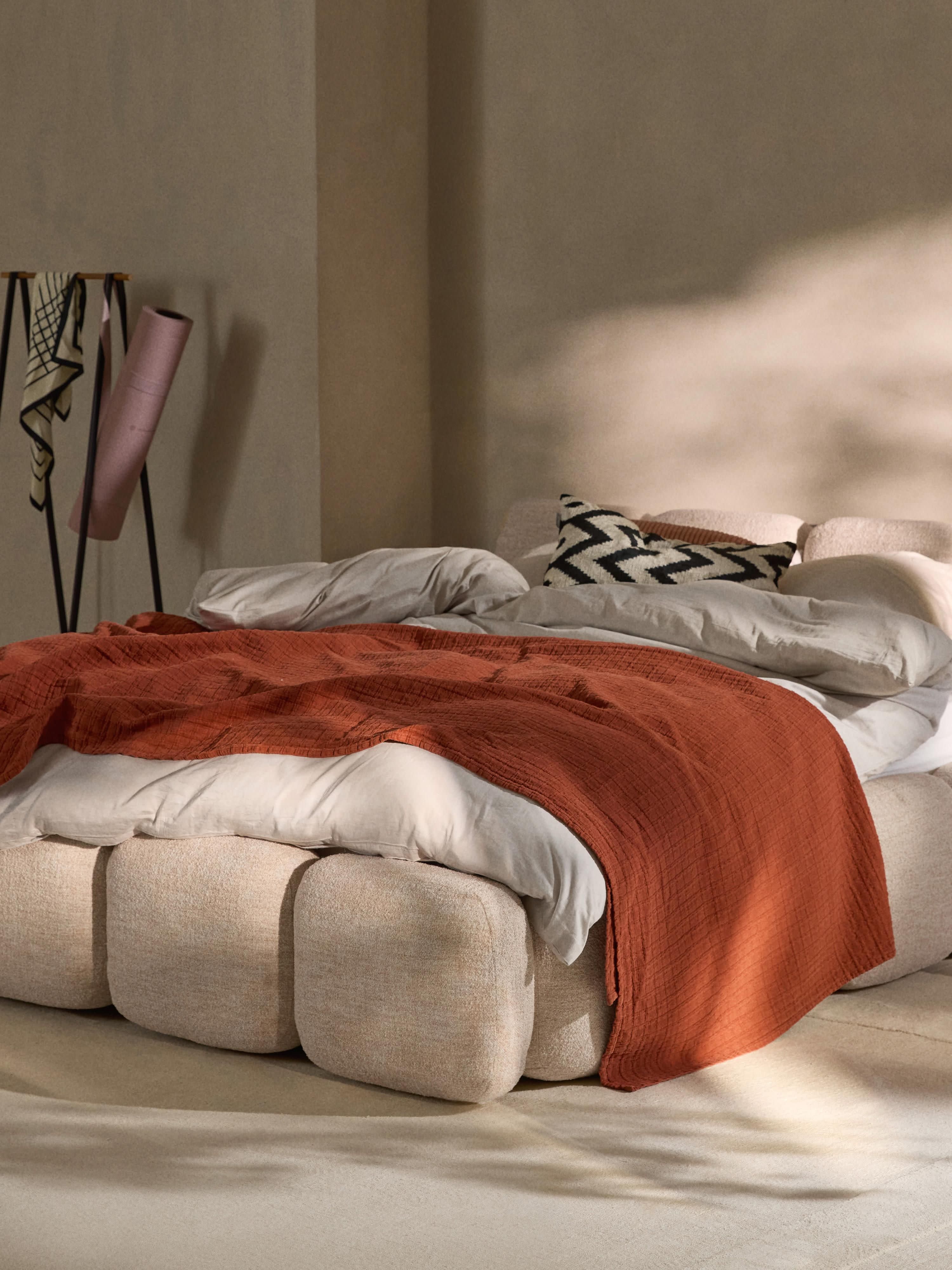 Tayla Upholstered Bouclé Bed