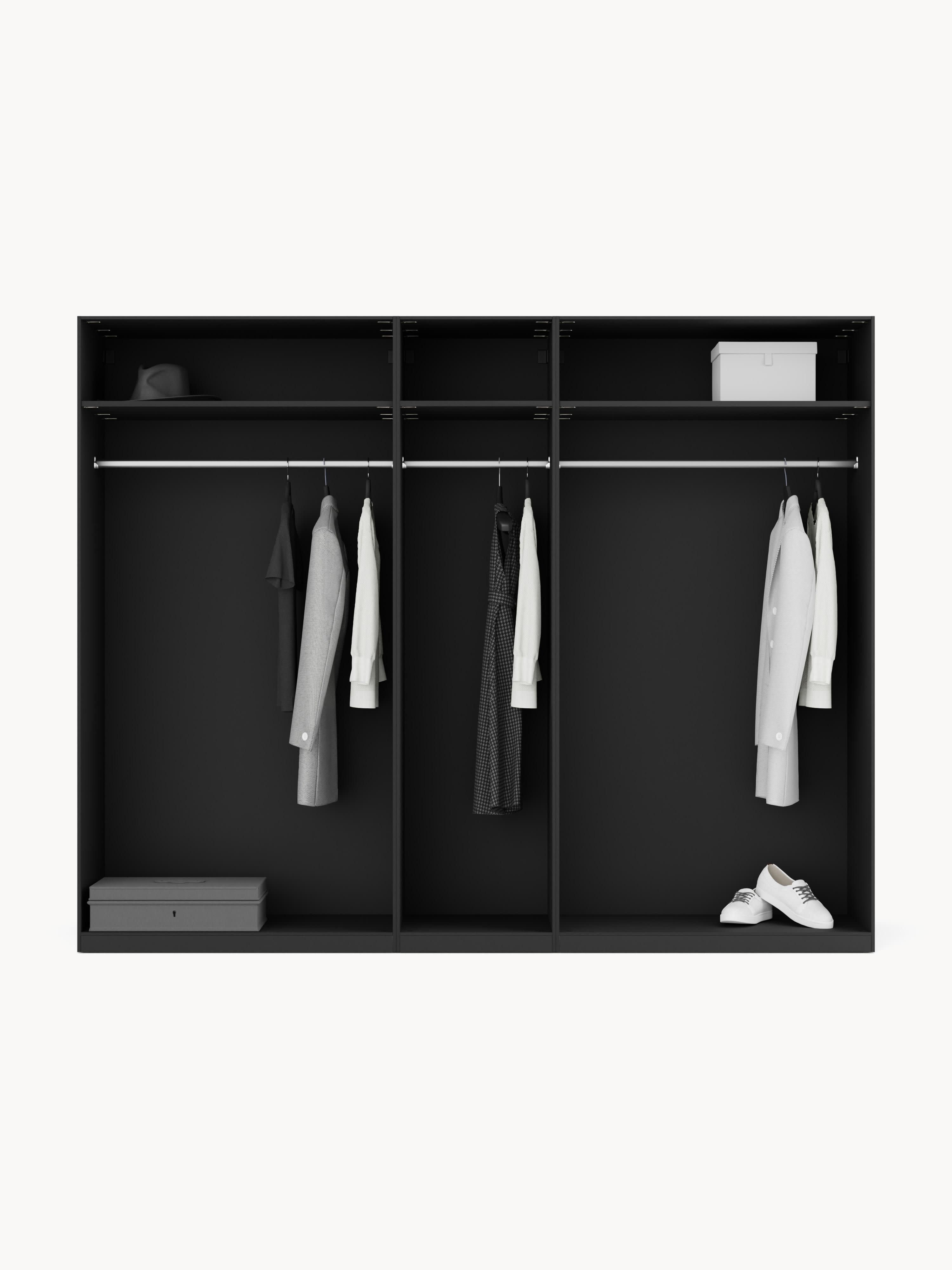 Leon Modular Hinged Door Wardrobe, 250 cm Wide, in various sizes