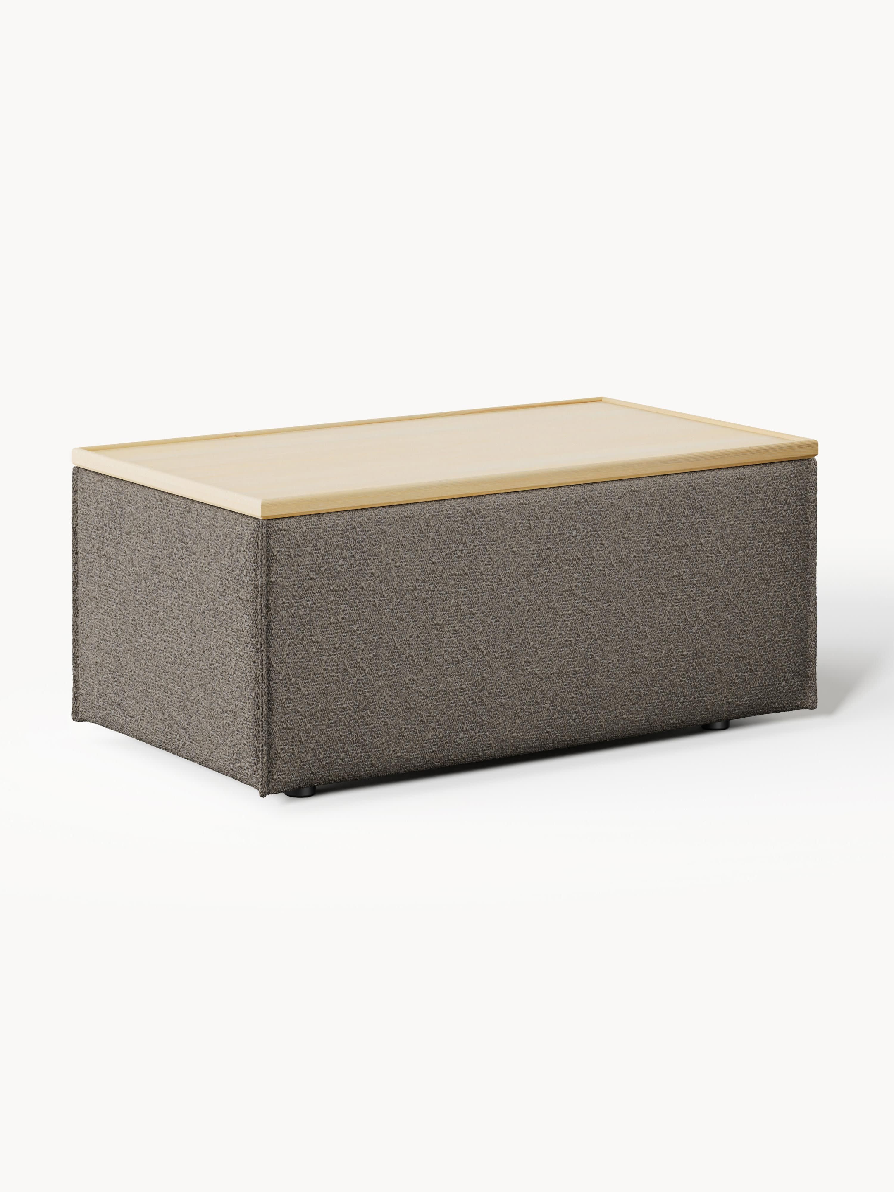 Gallery image 1 - Bouclé Ottoman Lennon with Storage