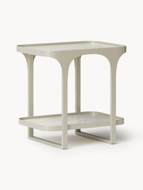 Gallery image 1 - Travertine Effect Side Table Bella