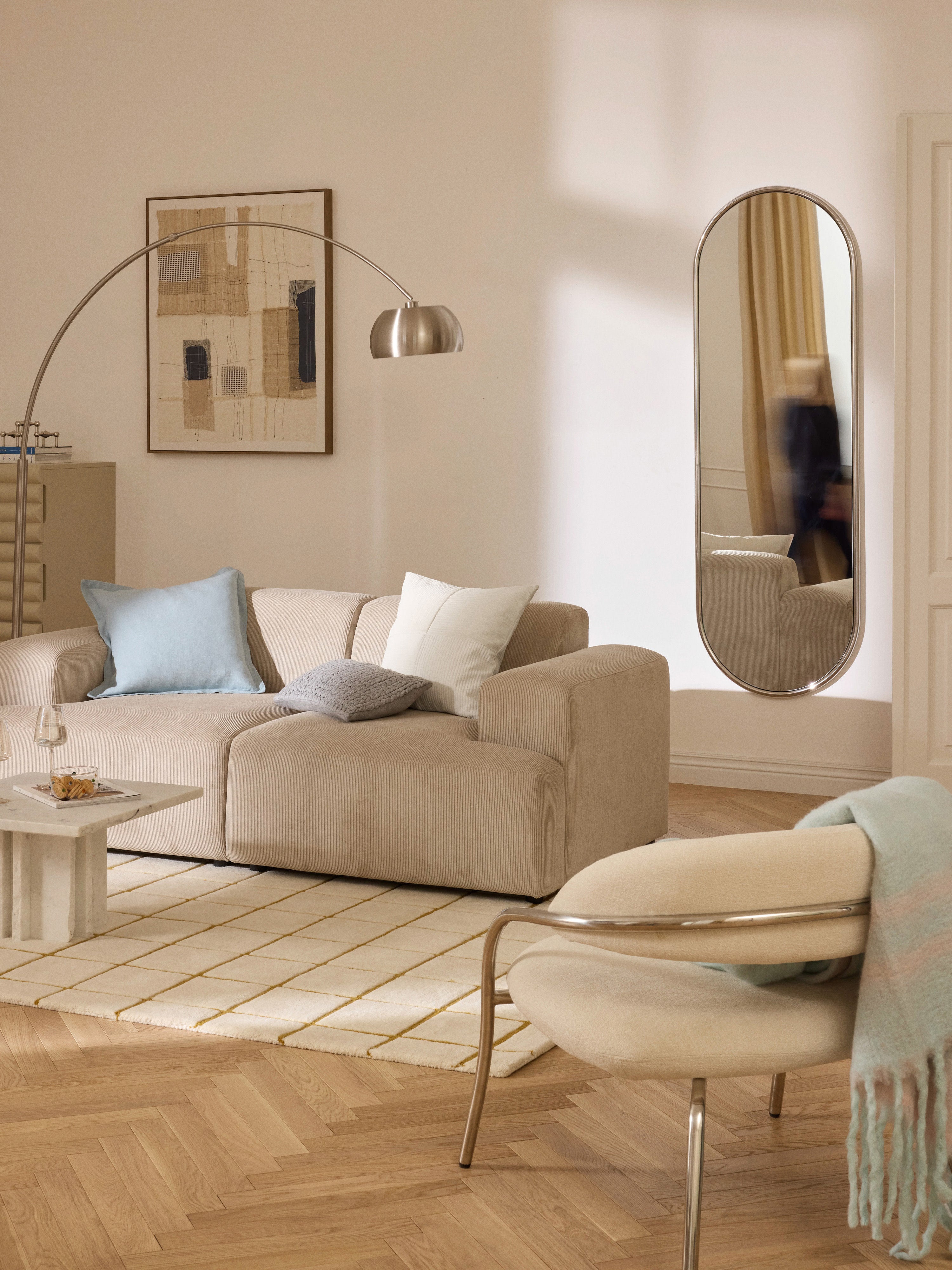 Blake Oval Full-Length Mirror