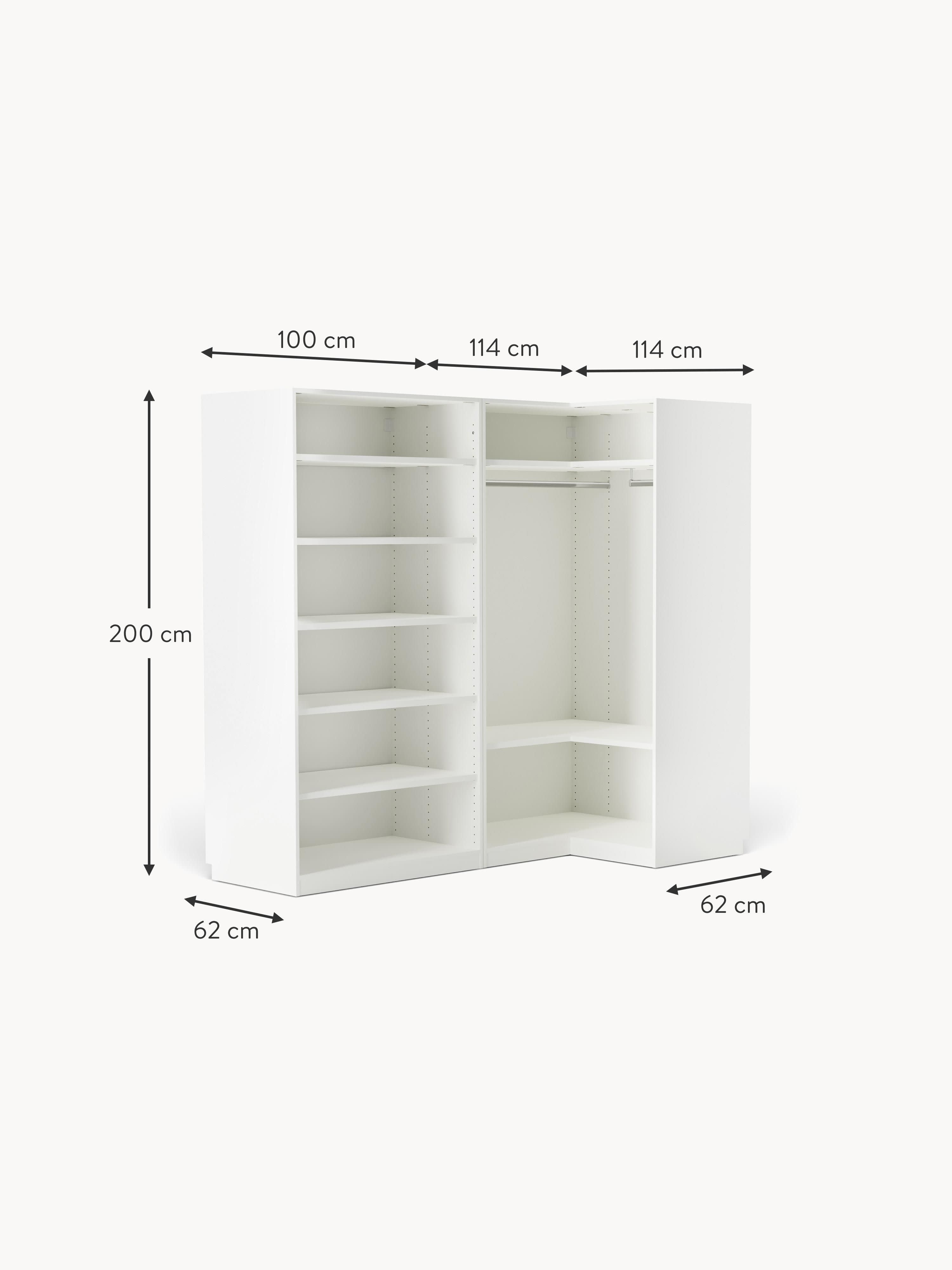 Charlotte Modular Corner Wardrobe, 215 cm Wide, in various sizes