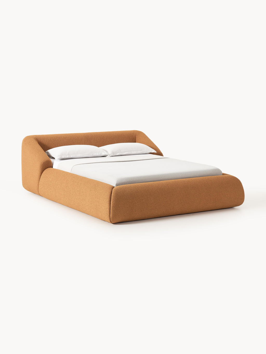 Gallery image 1 - Upholstered Bouclé Bed Sofia