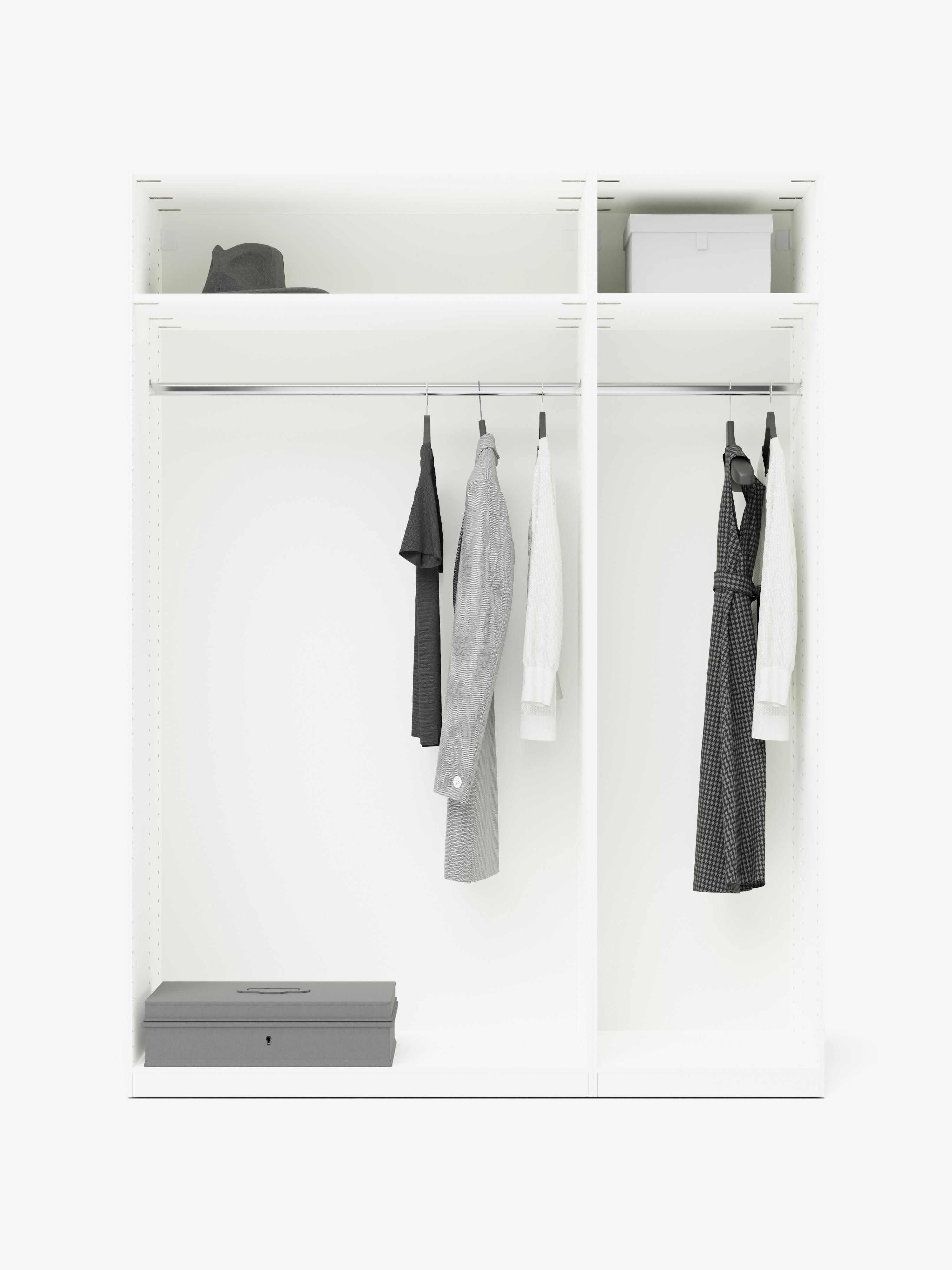 Charlotte Modular Hinged Door Wardrobe, 150 cm Wide, in various sizes