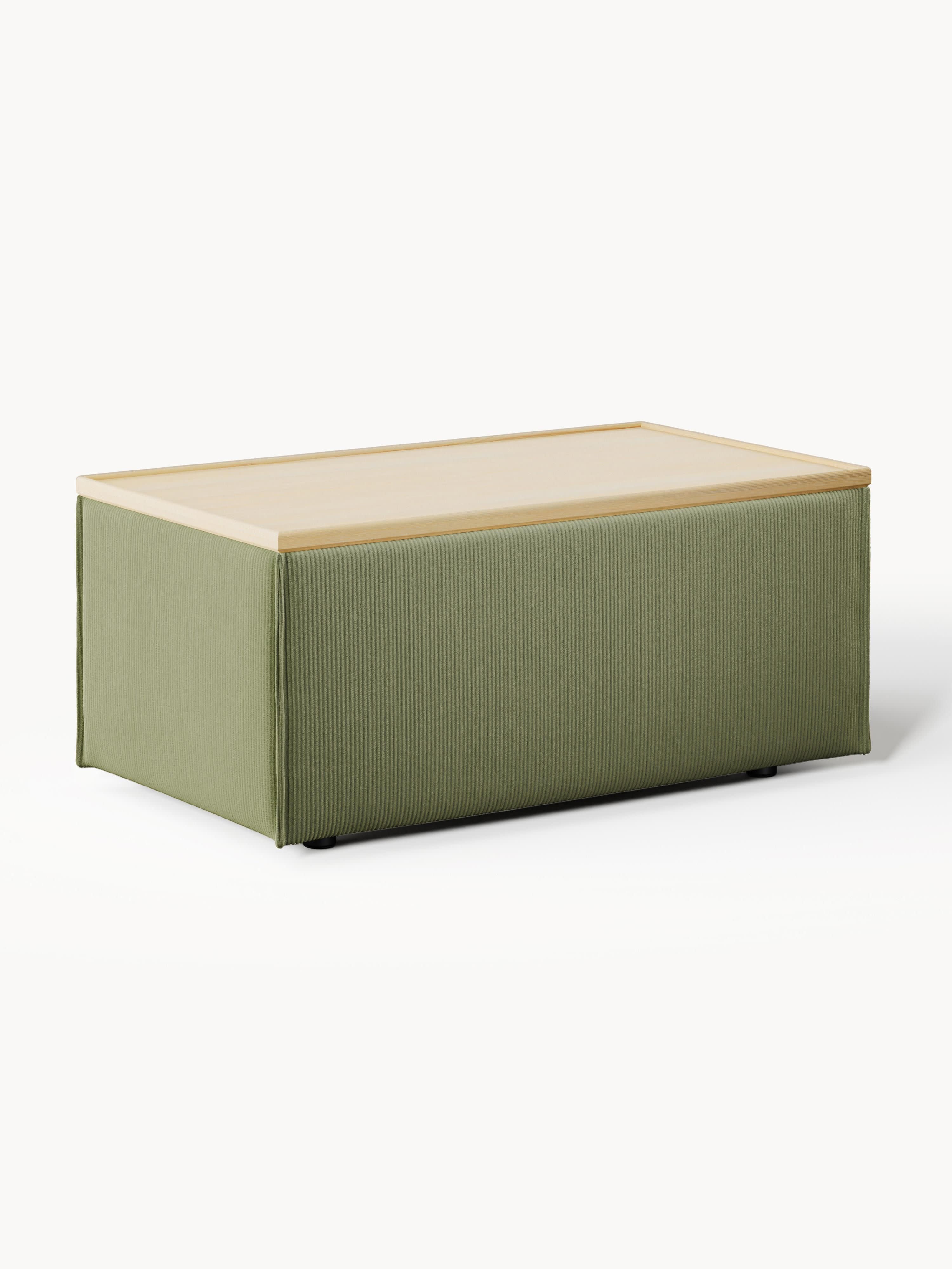 Lennon Corduroy Ottoman with Storage