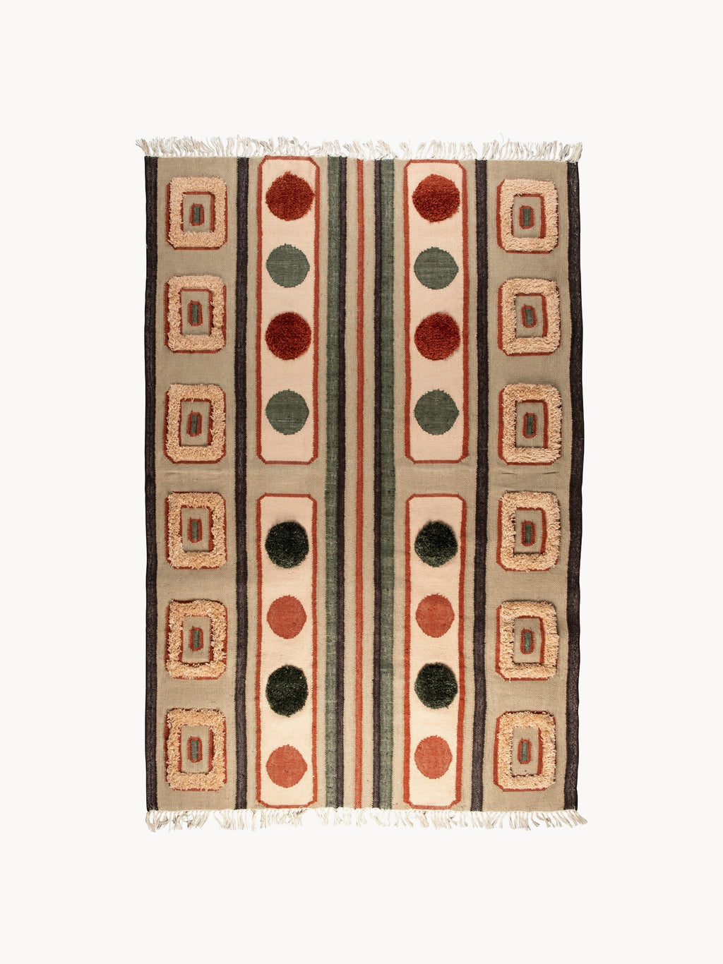 Haydon Hand-Woven High-Pile Rug with Tassels
