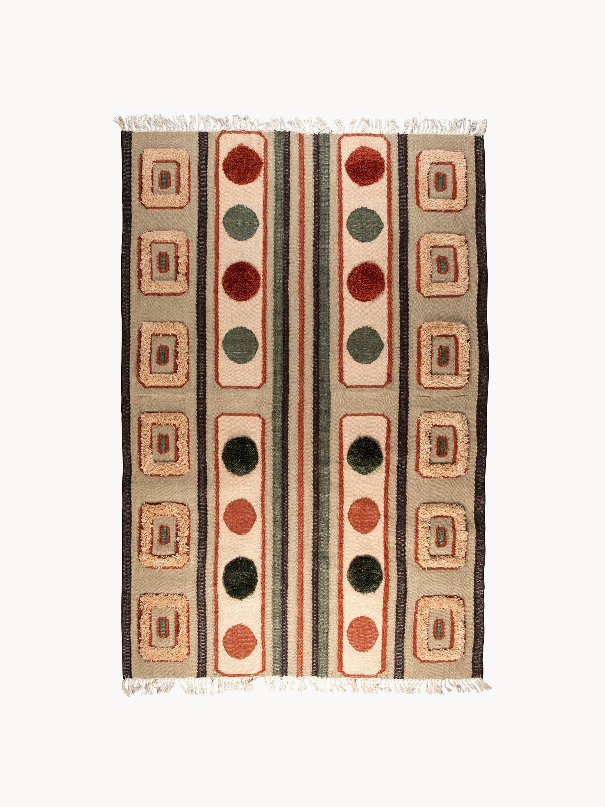Haydon Hand-Woven High-Pile Rug with Tassels