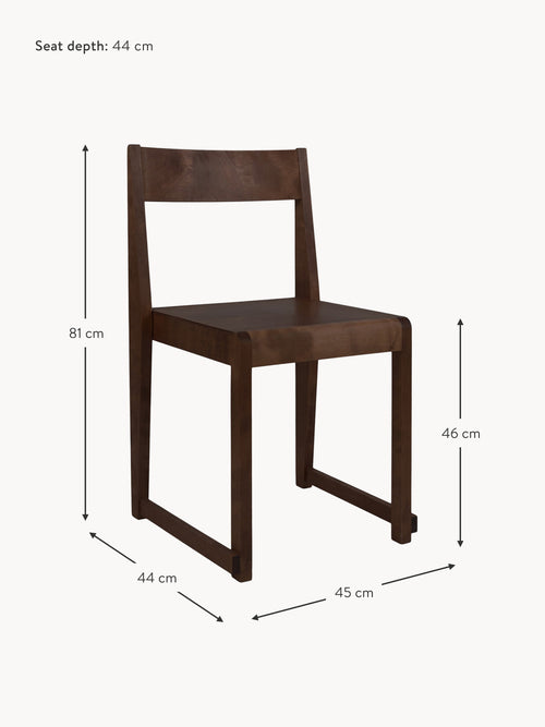 Birch Wood Dining Chair 01