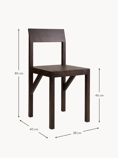 Bracket Ash Wood Dining Chair