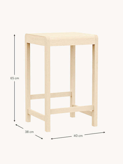 Birch Wood Counter Stool 01