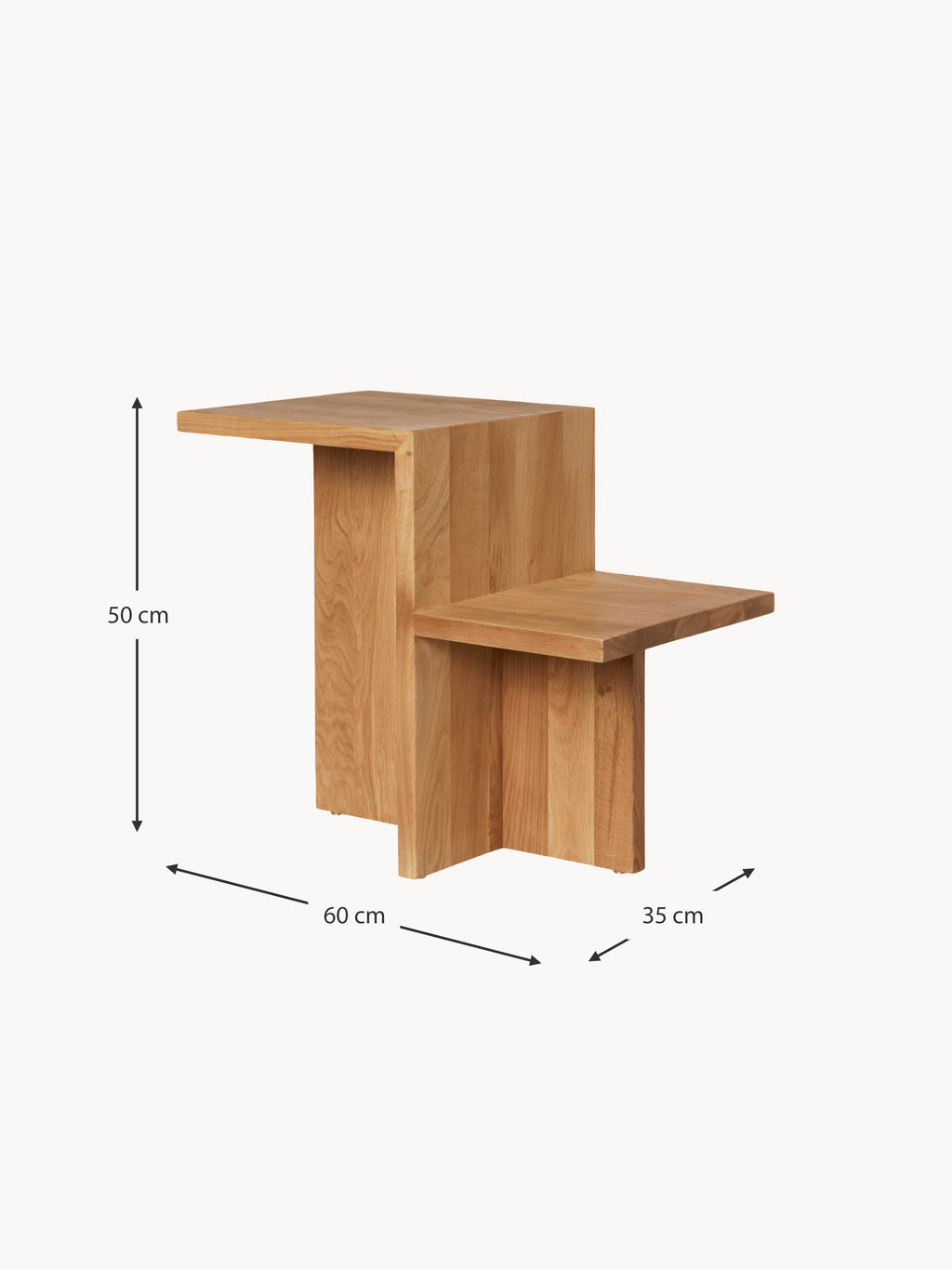 Distinct Oak Wood Side Table