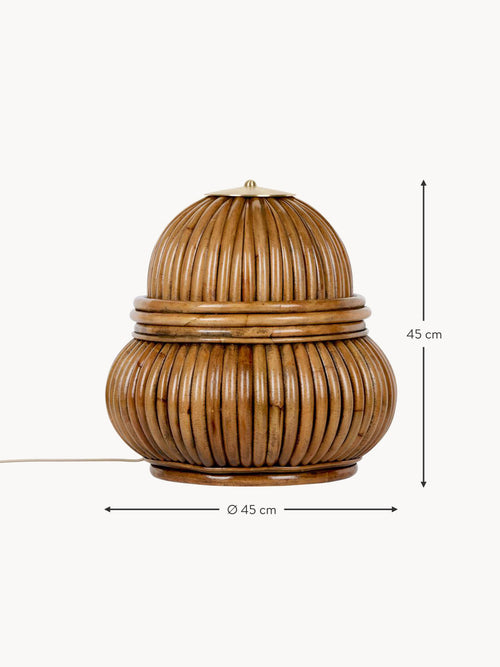 Bohemian Small Rattan Floor Lamp