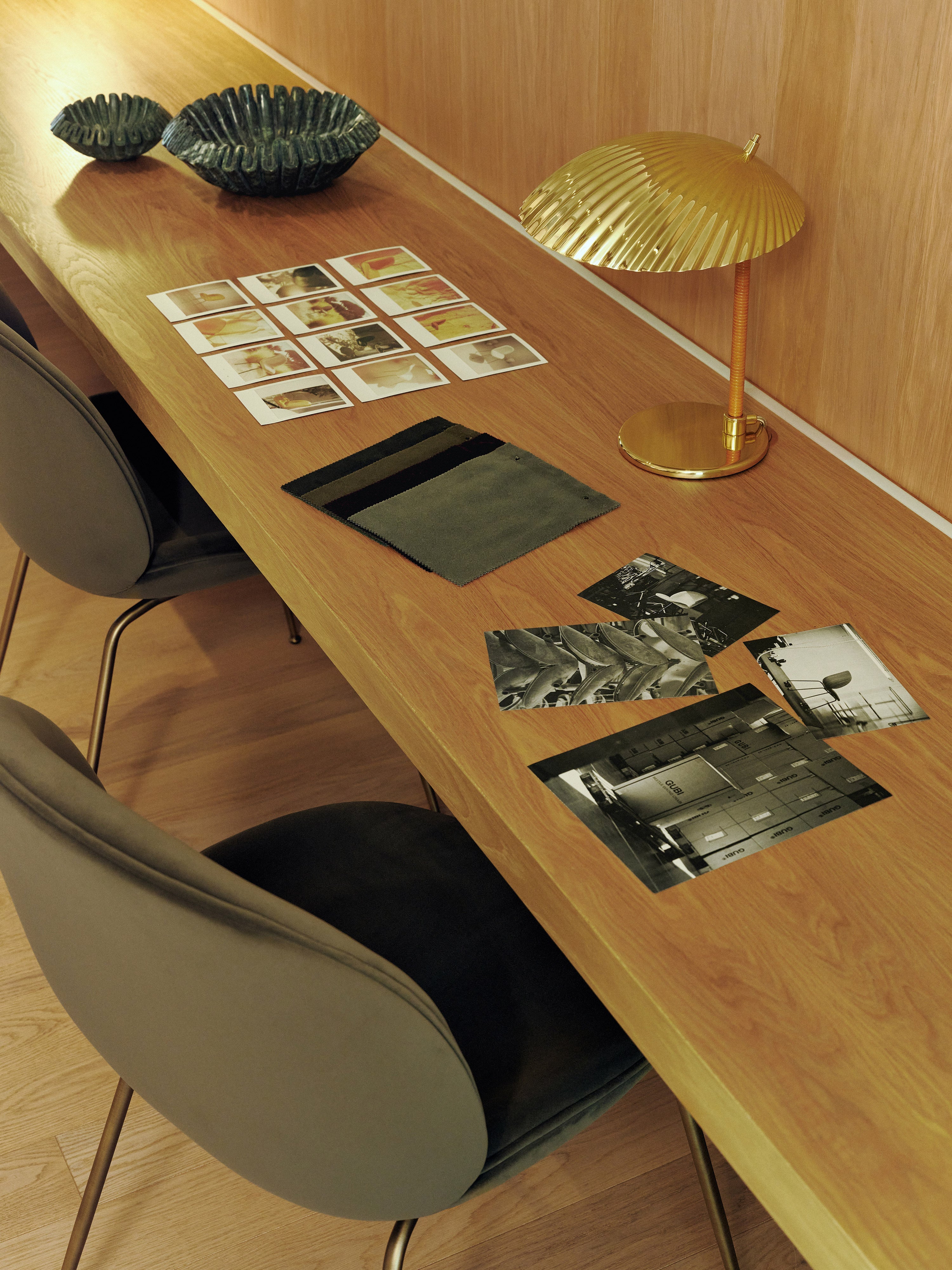 WESTWING x GUBI, Velvet Dining Chair Beetle by Delia Lachance