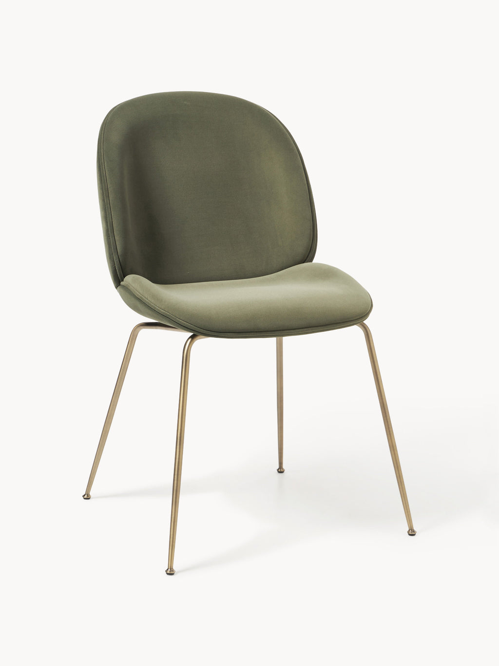 WESTWING x GUBI, Velvet Dining Chair Beetle by Delia Lachance