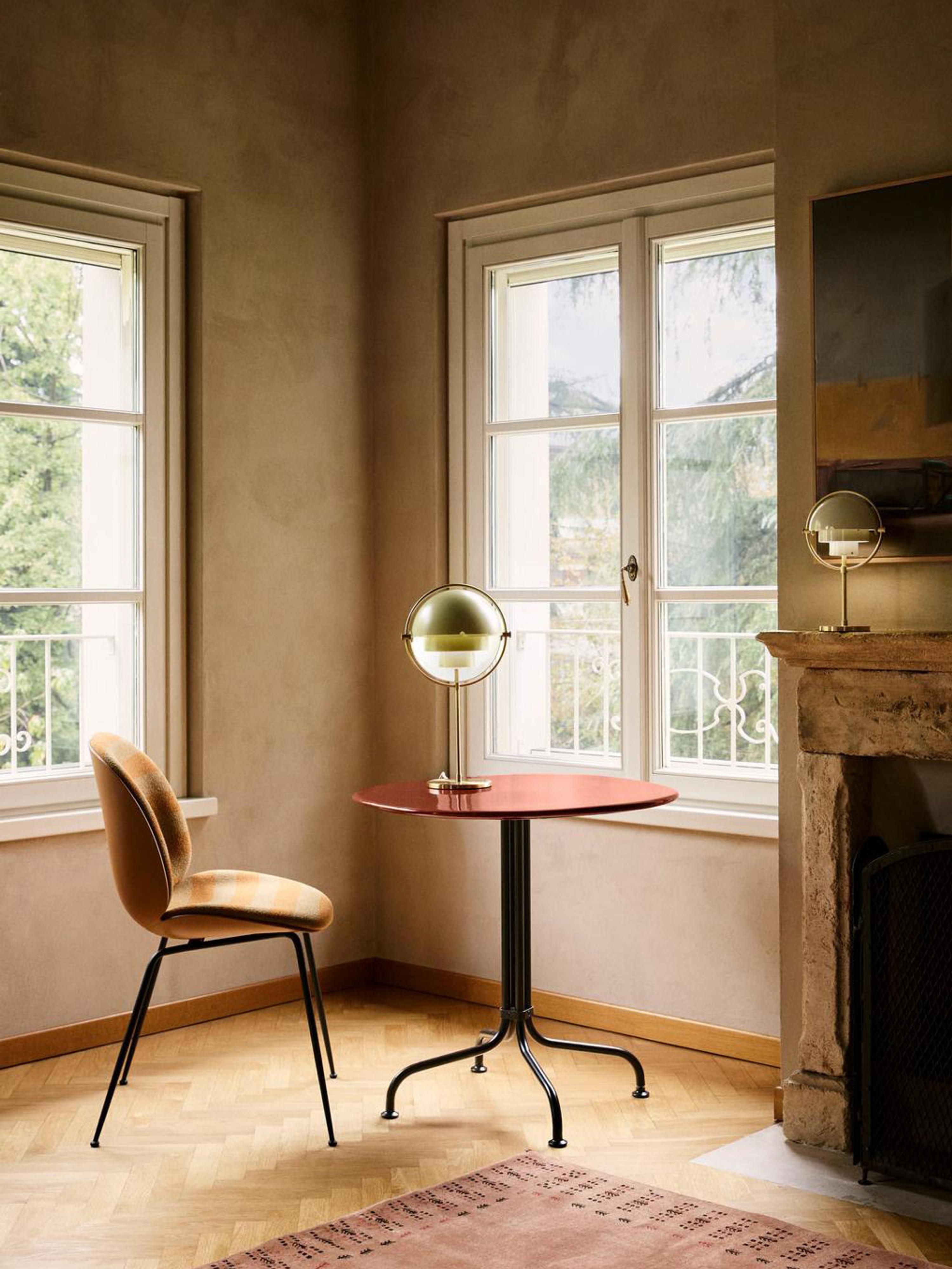 Carmel Round Bistro Table with Ceramic Top, Ø 75 x H 73 cm