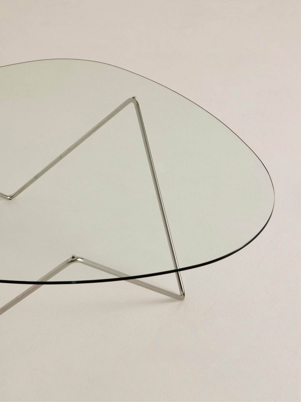Pedrera Handmade Oval Coffee Table with Glass Top