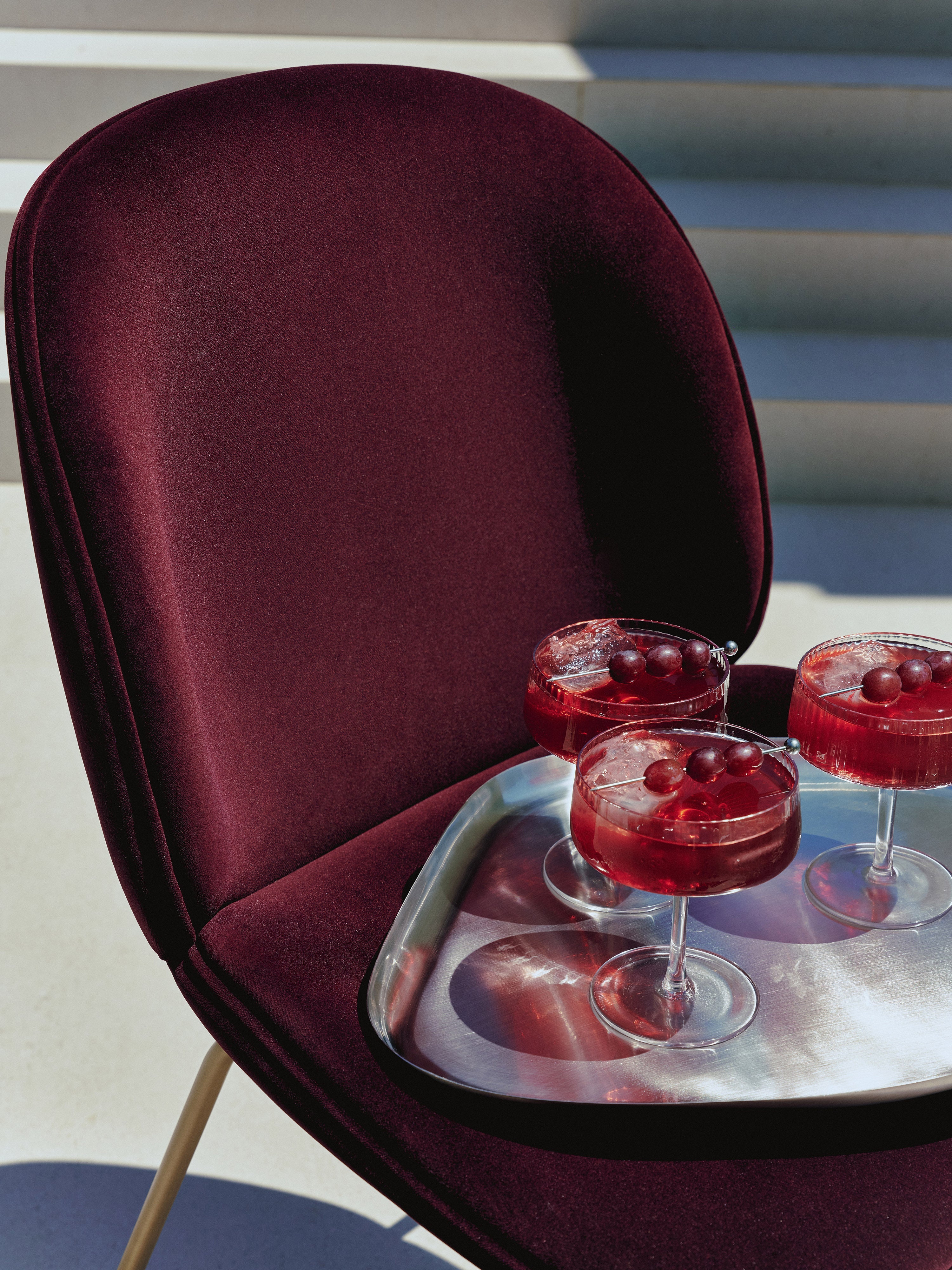 WESTWING x GUBI, Velvet Dining Chair Beetle by Delia Lachance
