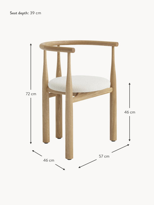 Bukowski Oak Wood Armchair