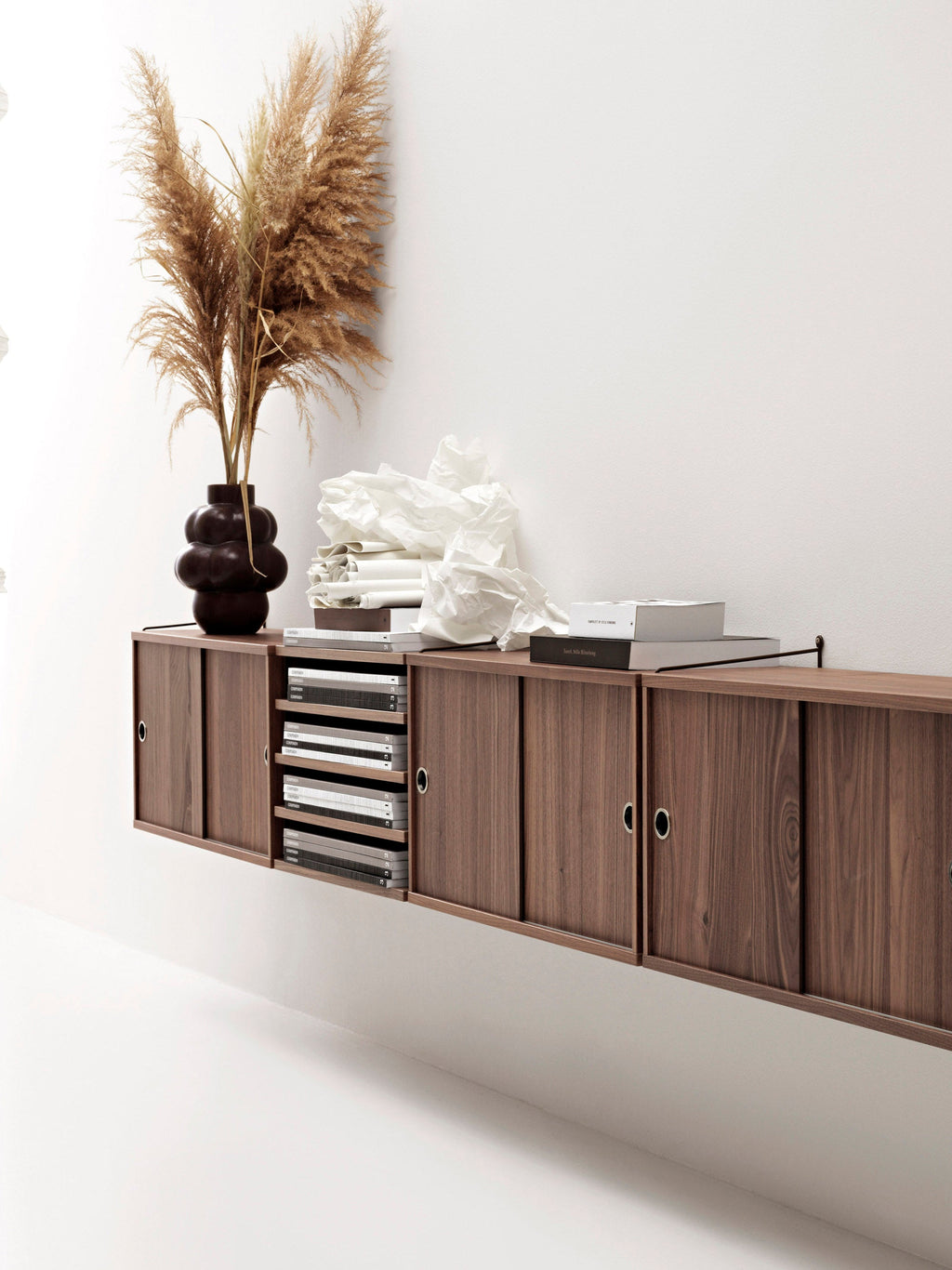 Cabinet String System with Sliding Doors, W 78 x D 30 cm