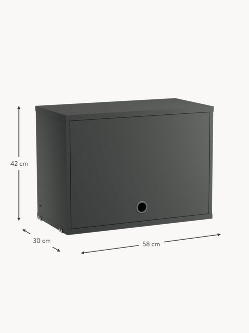 Cabinet String System with Flip Door, W 58 x D 30 cm