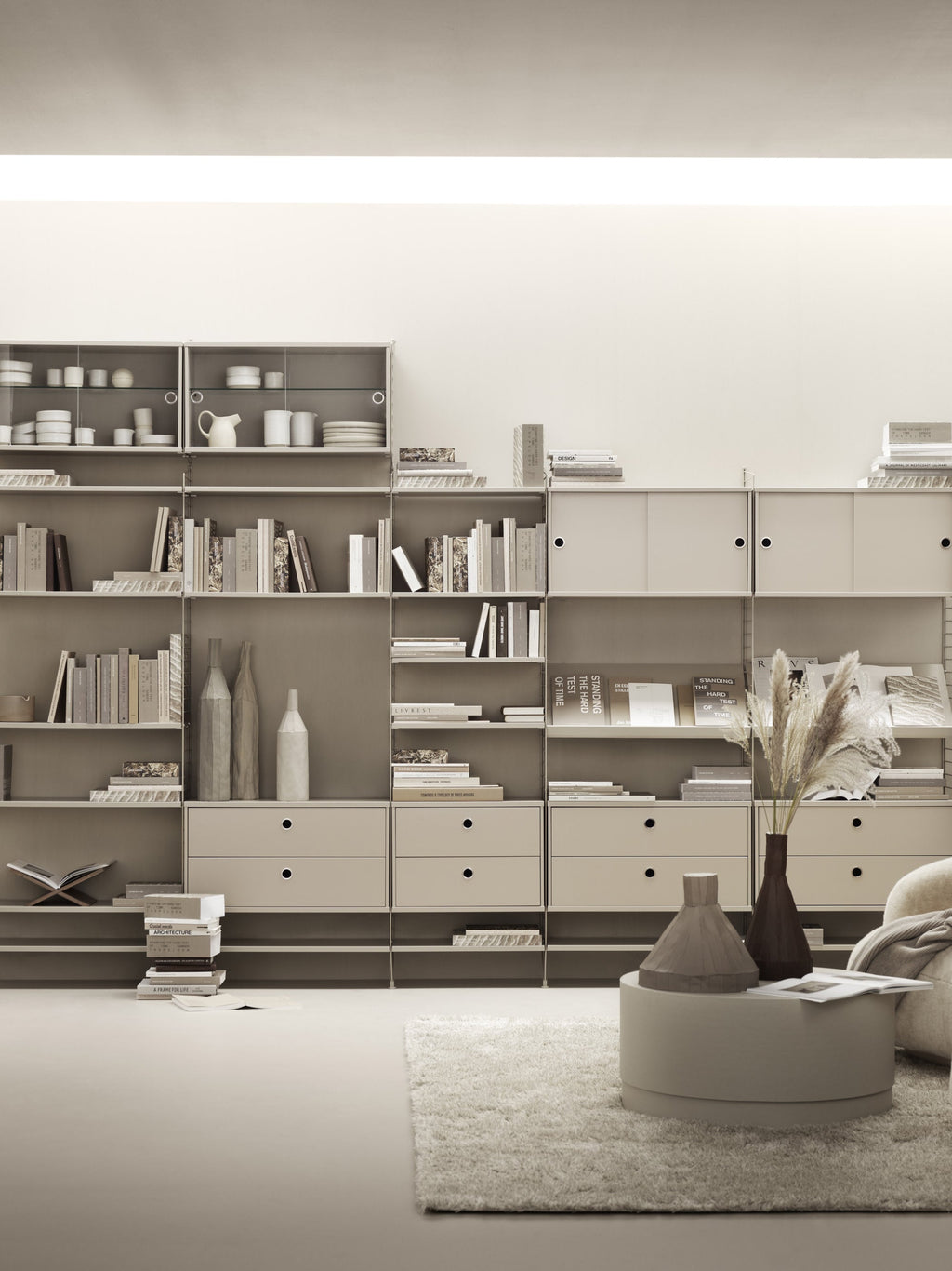 Cabinet String System with Sliding Doors, W 78 x D 30 cm