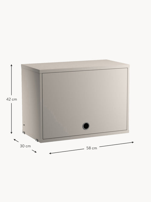 Cabinet String System with Flip Door, W 58 x D 30 cm