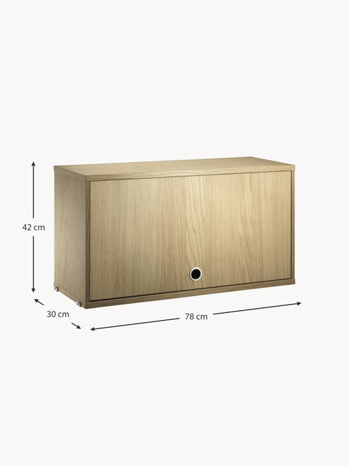 Cabinet String System with Flip Door, W 78 x D 30 cm