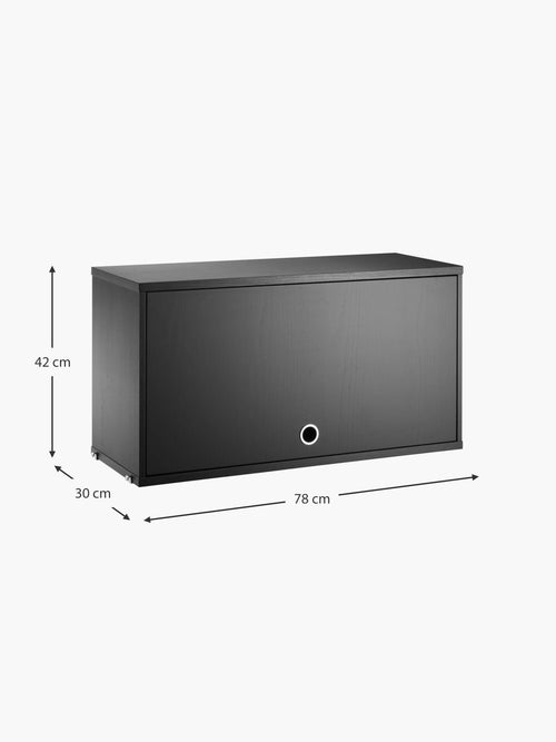 Cabinet String System with Flip Door, W 78 x D 30 cm