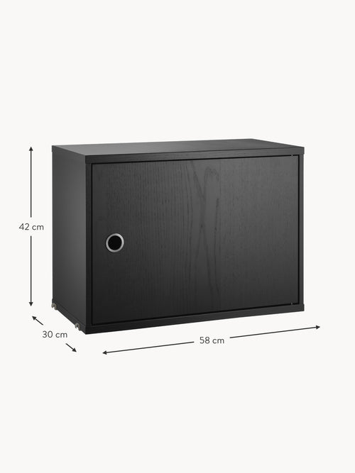 Cabinet String System with Swing Door, W 58 x D 30 cm