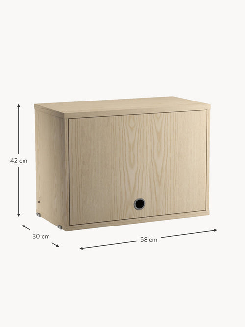 Cabinet String System with Flip Door, W 58 x D 30 cm