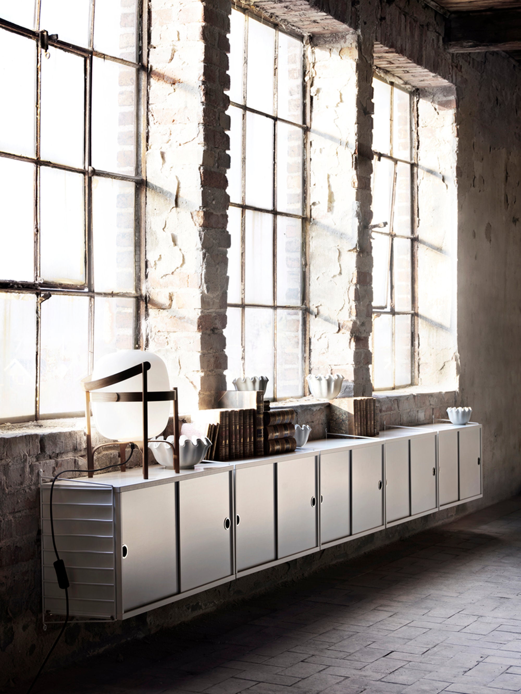 Cabinet String System with Sliding Doors, W 78 x D 30 cm