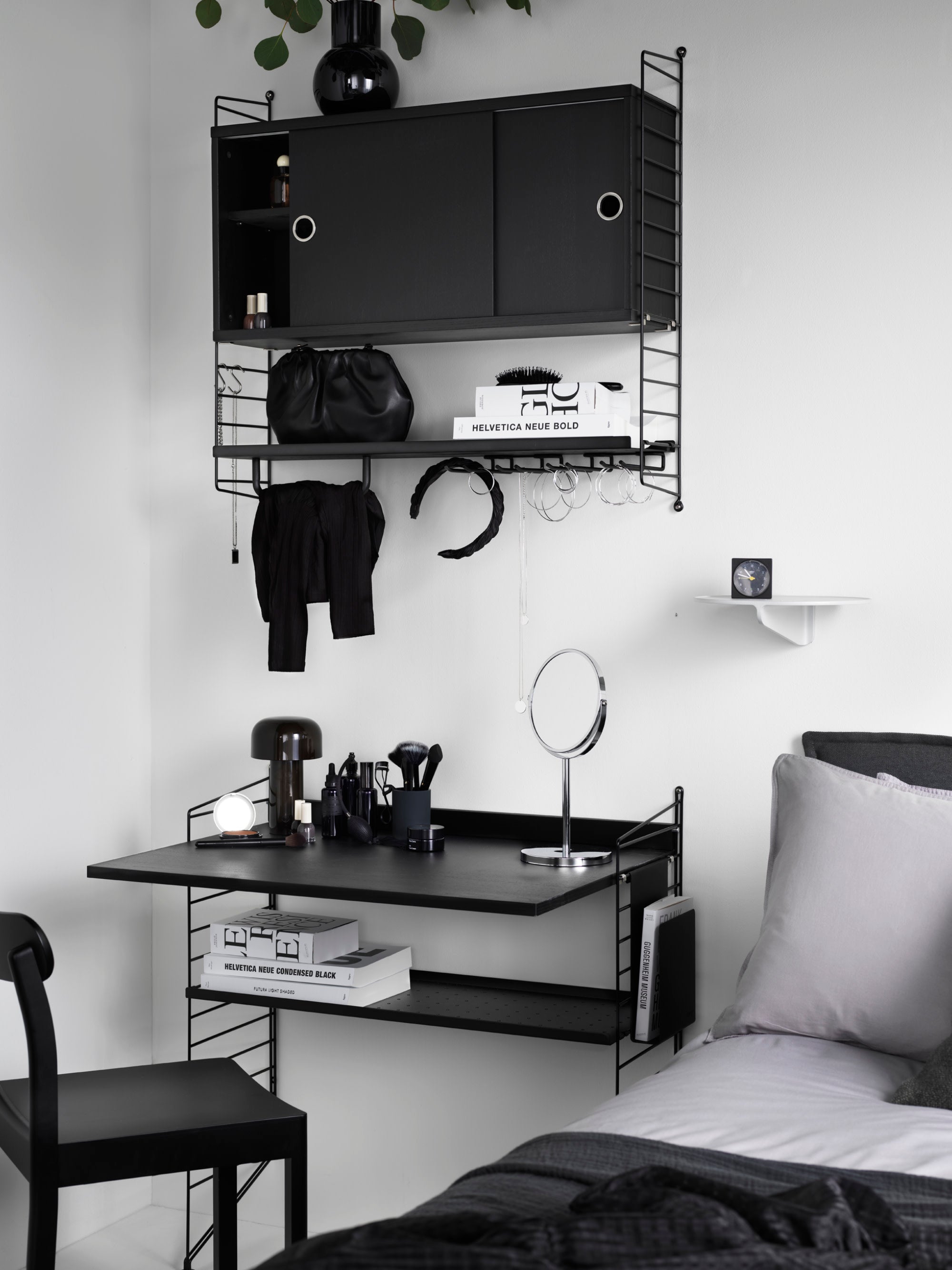 Cabinet String System with Sliding Doors, W 78 x D 30 cm