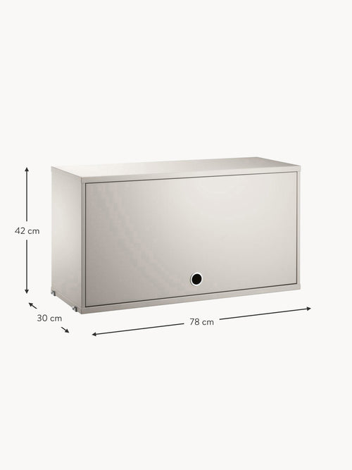 Cabinet String System with Flip Door, W 78 x D 30 cm