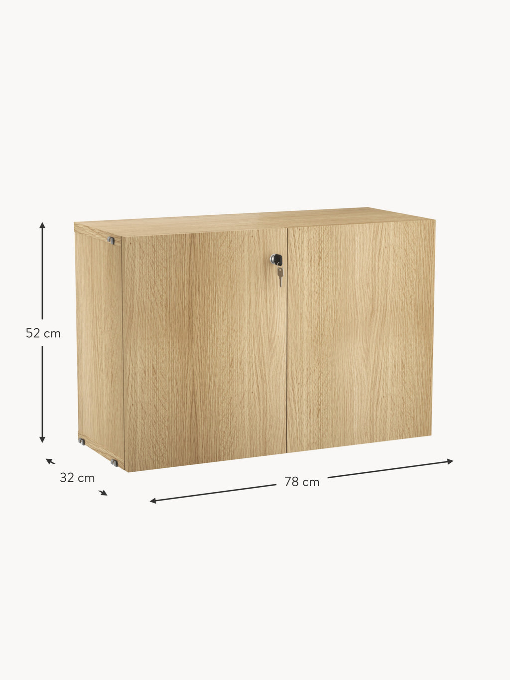 Cabinet String System with Lock, W 78 x D 32 cm