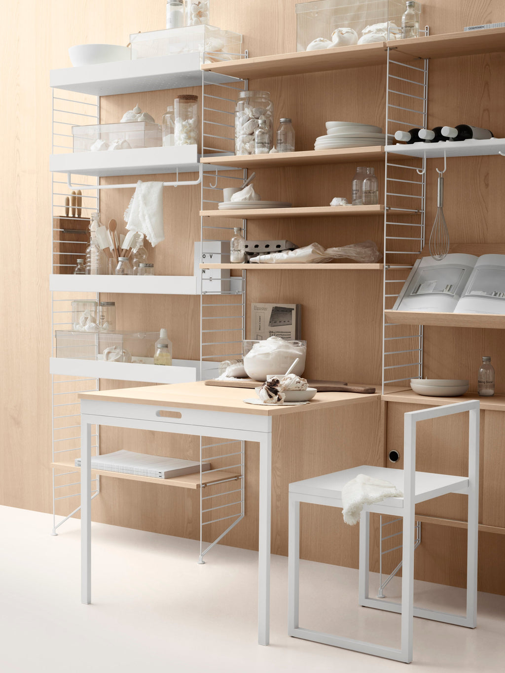 Folding Table String System, W 78 x D 30 cm
