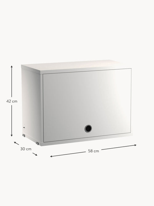 Cabinet String System with Flip Door, W 58 x D 30 cm